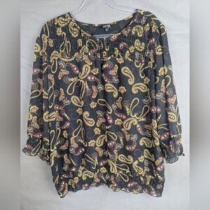 Apt. 9 Size XL Paisley Blouse In Plus Size